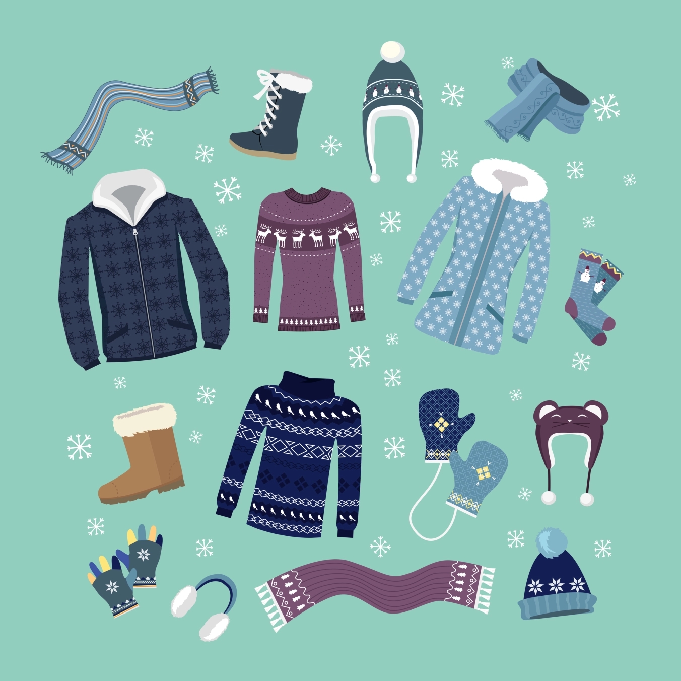 bigstock set of warm winter clothes des 115038152